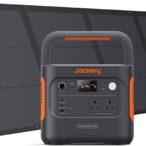 Jackery Solar Generator 2000 v2 – 2042Wh 2200W LiFePO4 Portable Power Station with 2× 200W Solar Panels, 100W USB-C PD Fast Charging for Camping, RV, Road Trips, and Emergency Backup