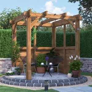 Leviathan Glazed Wall Pergola
