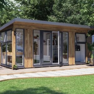 Dominator Pressure Treated Garden Office – Glazed