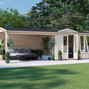 GhostAssassin Log Cabin Gazebo
