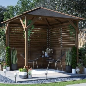 Utopia 200 Louvre Wall Gazebo