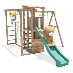ChallengeFort Single Swing Green Slide