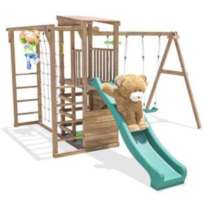 ChallengeFort Double Swing Green Slide