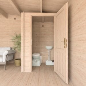 John Log Cabin Toilet Cubicle