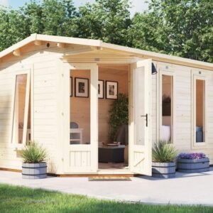 DaftBadger Corner Log Cabin