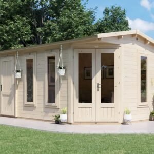 DaftDuck Multi Room Corner Log Cabin