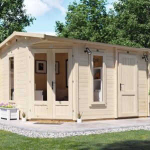 DaftDuck Multi Room Corner Log Cabin