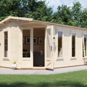 DaftBadger Corner Log Cabin