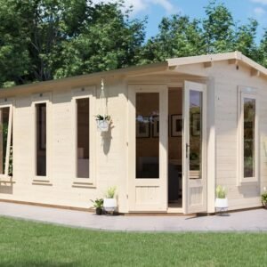 DaftBadger Corner Log Cabin