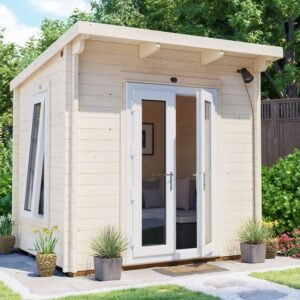 Terminator Pent Log Cabin with uPVC