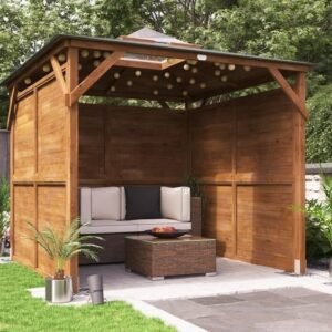 Erin Gazebo with Dome – Solid Wall Panels