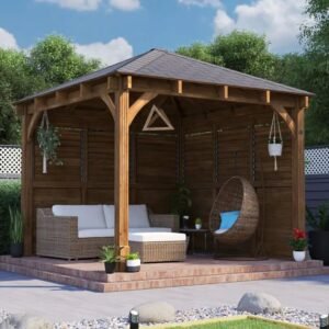 Leviathan Louvre Walled Gazebo