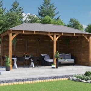 Leviathan Louvre Walled Gazebo