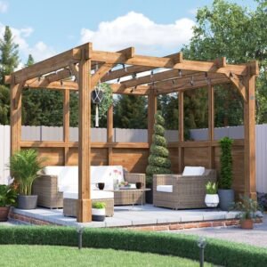 Leviathan Glazed Wall Pergola