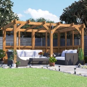 Leviathan Glazed Wall Pergola
