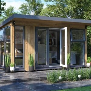 Dominator Pressure Treated Garden Office – Glazed