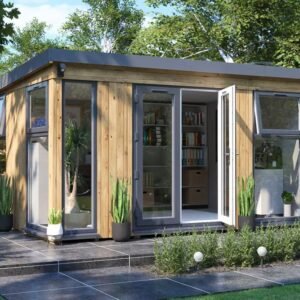 Dominator Pressure Treated Garden Office – Glazed