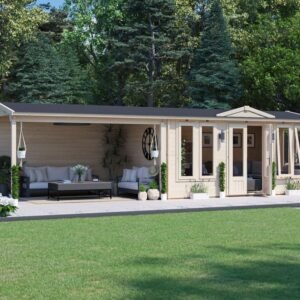 GhostAssassin Log Cabin Gazebo