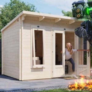 Terminator Pent Log Cabin