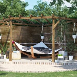 Utopia Slatted Wall Diamond Corner Pergola