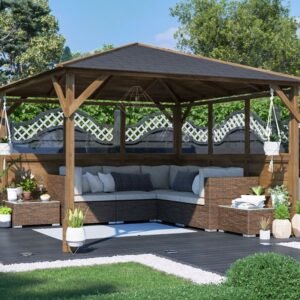 Utopia 300 Glazed Wall Gazebo