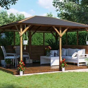 Utopia 430 Glazed Wall Gazebo