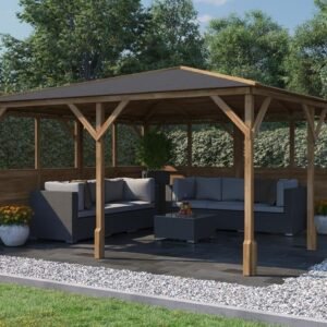 Utopia 400 Glazed Wall Gazebo