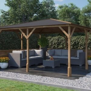Utopia 400 Walled Gazebo Half Height