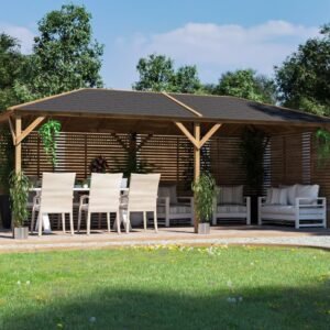 Utopia 630 Slatted Wall Gazebo